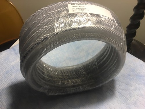 2 ROLLS Kuri Tec® CLEARBRAID® K3155 Series 3/8"+ 3/16" x 25' PVC Hose Food Grade - Picture 2 of 6