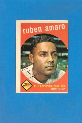 1959 Topps #178 Ruben Amaro EX Miscut Phillies