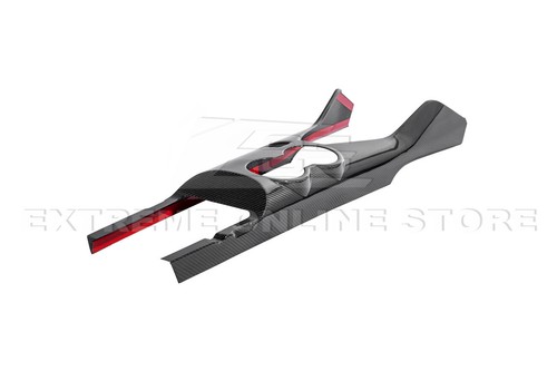 For 24-Up Ford Mustang Interior CARBON FIBER Integrated Center Console Cover - Picture 20 of 24