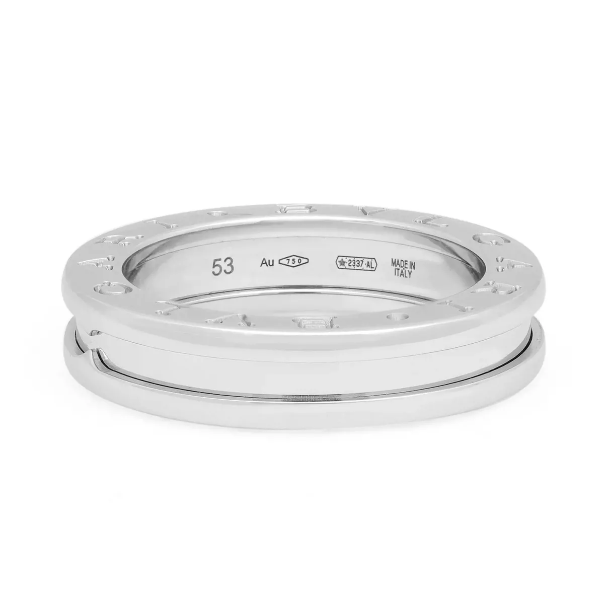 Bvlgari B.Zero1 One Band Ring 18K White Gold Size 53 US 6.25 eBay