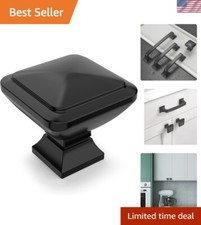 30 Pack 1-1/4 inch Matte Black Kitchen Cabinet Knobs Dresser Knobs Drawer Kno...
