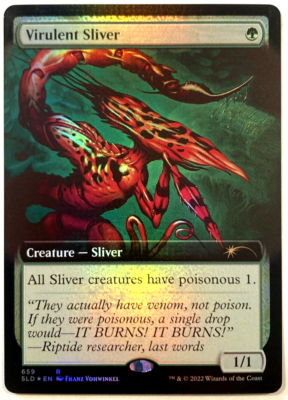 MTG Virulent Sliver EXTENDED ART FOIL Secret Lair Drop 659 NM | eBay