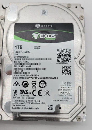 for Seagate ST1000NX0313 1TB Enterprise 7200RPM 128MB 6Gb 2.5'' SATA Hard Drive - Picture 2 of 2