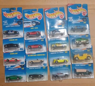 HotWheels Lot of 16 Cars Some From 1991 Others 1995 Collector No. In Pictures 