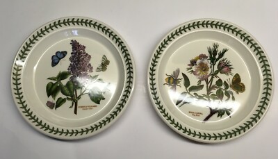 2 Portmeirion Botanic Garden Salad Plates 8.5'' Garden Lilac Dog Rose England