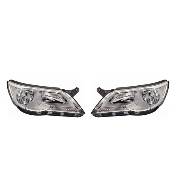 Hella Scheinwerfer Set Links Rechts FüR VW Tiguan 5N_ FF Mit GlüHlampen-image