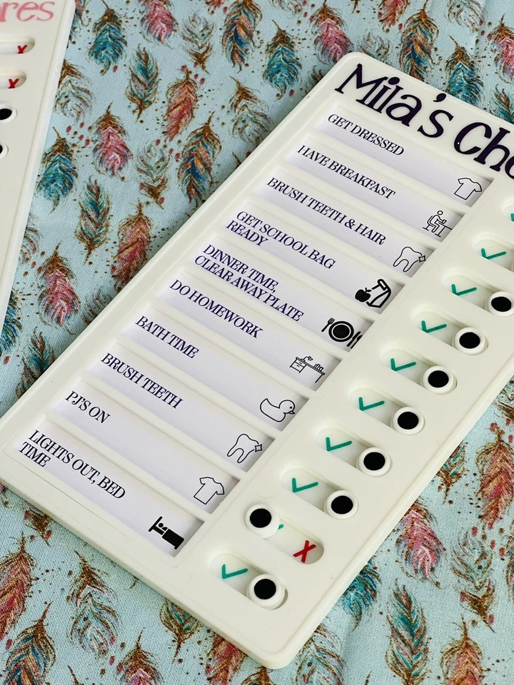 Chore Chart for Kids and Adults, Portable Chore Chart Memo Boards - Image 4 of 4