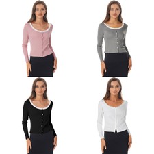 Womens Sweater Streetwear Outerwear Daily Shrugs Buttons Tops Clubwear Cardigan