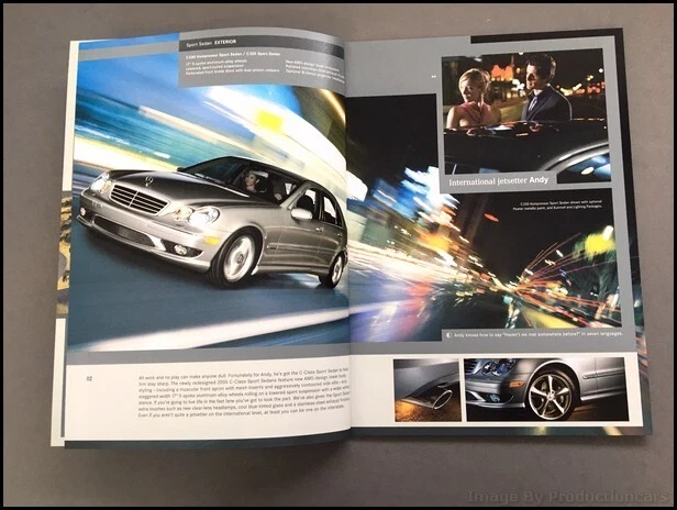 2005 Mercedes Benz C230 C320 C55 AMG 34-page Car Sales Brochure Catalog Foto 3 de 4