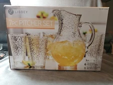 New Libbey Glass Pitcher Set 7 pc 1316635