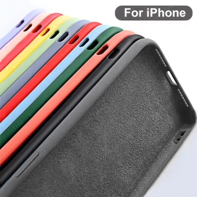 Handy Hülle für iPhone 17 16 15 14 13 12 11 Pro Max Kamera Schutz Silikon Case