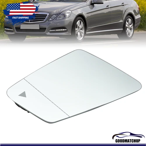 For Benz W176 W204 W212 RH Side Right Passenger Mirror Glass W/Blind Spot Heat
