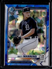 2021 Bowman Chrome Sapphire #BCP-111 Matt Manning  Sapphire