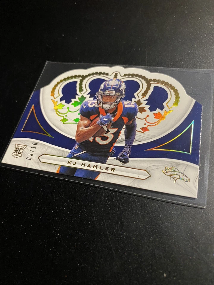 2020 Panini Chronicles Crown Royale GOLD  /10 KJ Hamler #CR-28 Rookie RC - Image 4 of 4