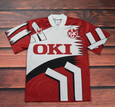 fck1 uhlsport Kaiserslautern 1991/1992 Home Football Shirt Jersey