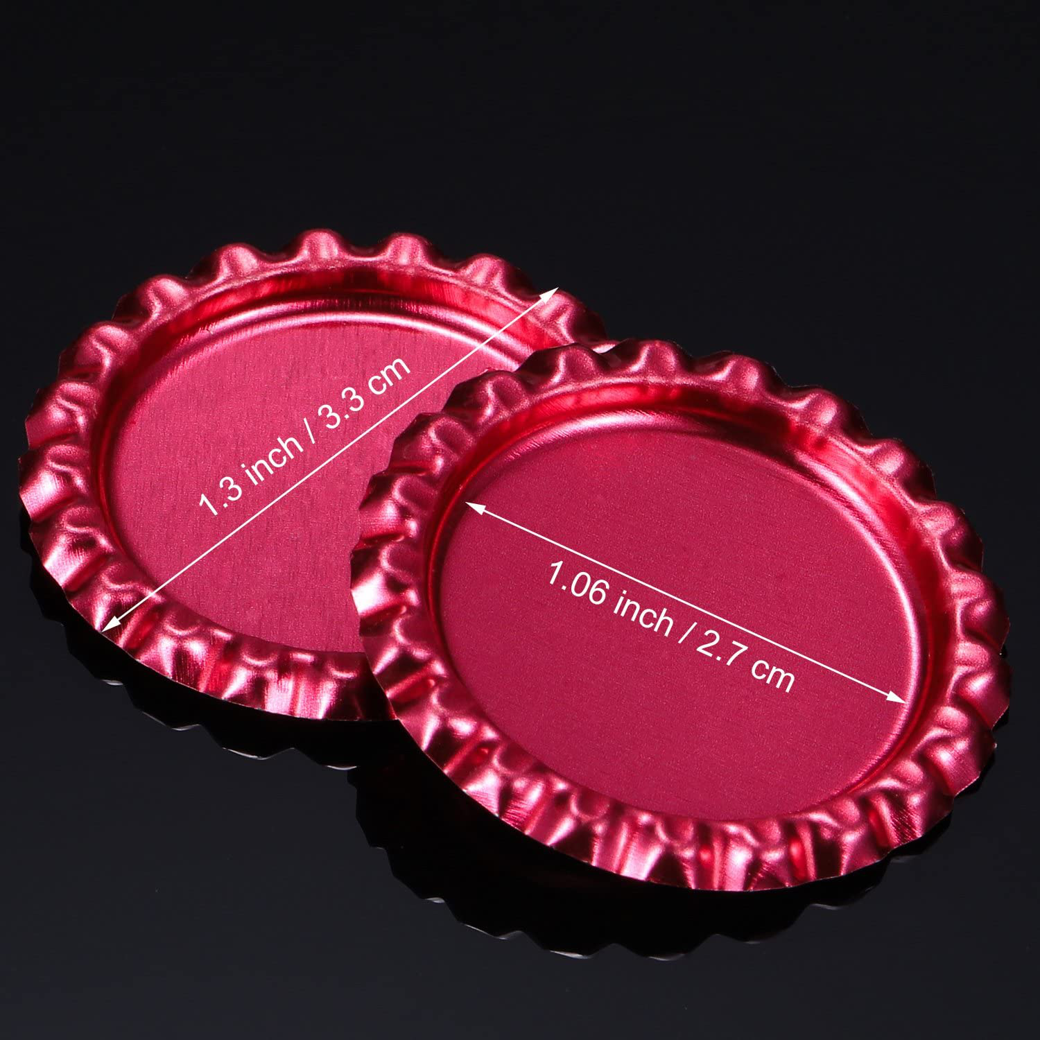 Flat Crown Double Sided Flattened Bottle Caps For Hair Bow Craft