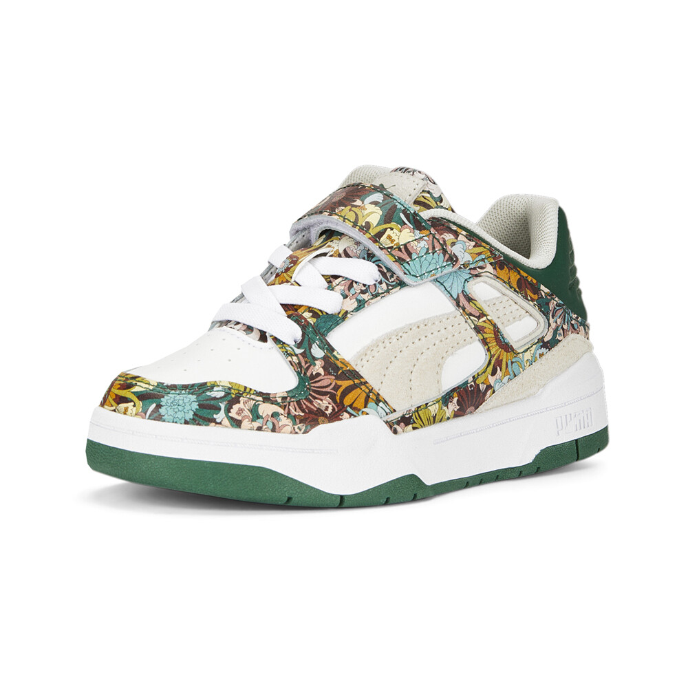 【PUMA】PUMA x LIBERTY Slipstream Women's Sneakers PUMA Liberty X Slipstream Lace Up Youth Girls Green Sneakers