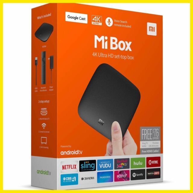 Xiaomi Mi Box S - 4K Ultra HDR Android TV With Chromecast & Google