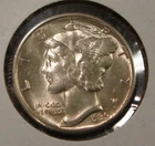 1939-D Mercury Silver Dime Gem BU Uncirculated