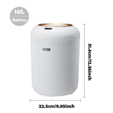 Automatic Trash Can with Lid, Small Plastic Smart Trash Can, Motion Sensor Trash