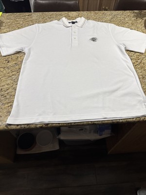 Port Authority Men's White Polo Shirt Size Large Nashville Senior s golf tourn.
