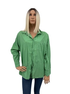 Cotton on do brasil langarm hemd bluse grün Größe s
