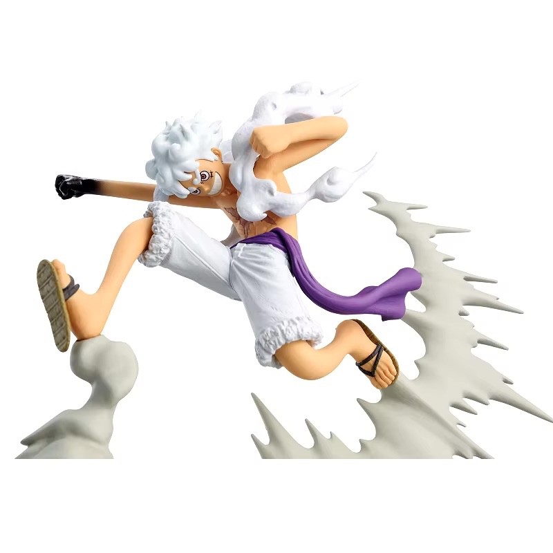 Figura One Piece Gear 5 Nika Luffy - Egghead Arc vs Rob Lucci - Bandai Banpresto