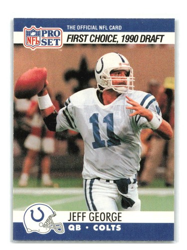 Jeff George [Colts Uniform] #669 1990 Pro Set card