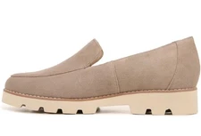Vionic Kensley Taupe Suede Tan Loafer Womens 7.5 Medium Arch Support New