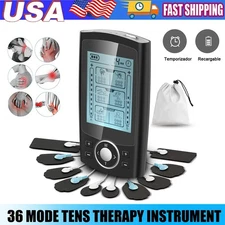 36 Modes Tens Unit Muscle Stimulator Machine Pulse Massager Therapy Pain Relief