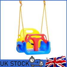 3-in-1 Toddler Swing Seat Swing Seat with Adjustable Ropes Snap Hooks New