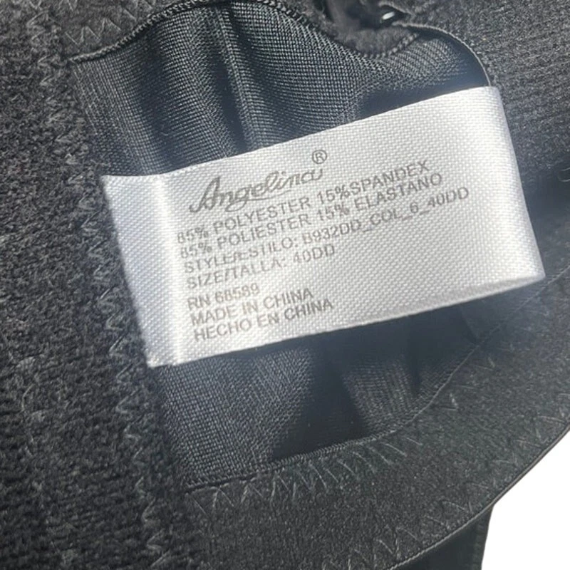 Angelina под швом регулируемый черный бюстгальтер новый с Ярлыками 40DD - Изображение 3 из 4