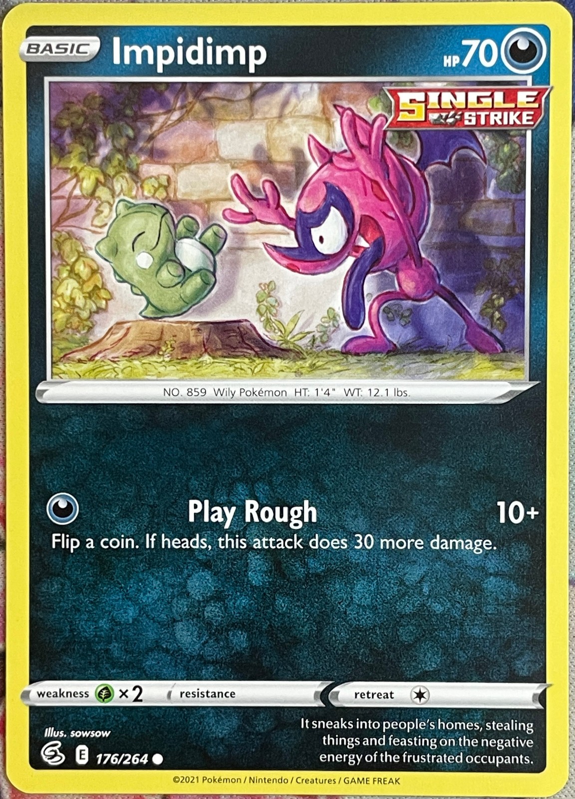 Impidimp - 176/264 - Fusion Strike Pokemon 2021