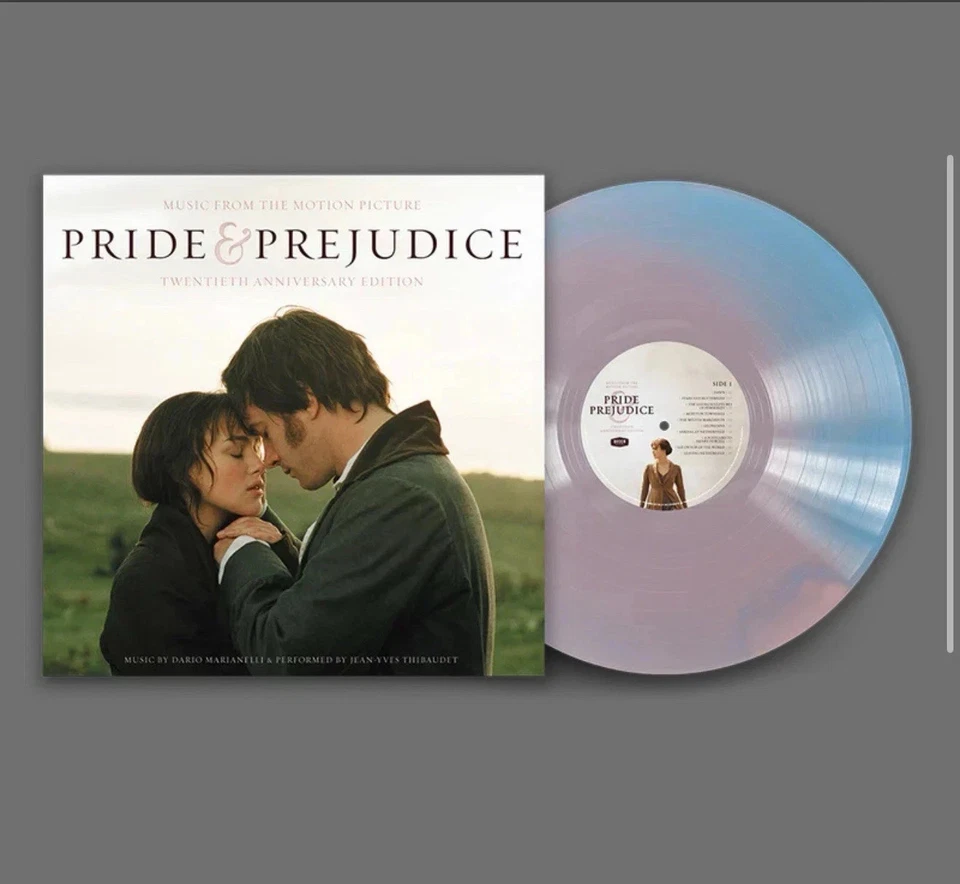 PRIDE & PREJUDICE Soundtrack Vinyl LP *FAN BOX SET* Blue-Pink Swirl NM- EXC+ - Image 3 of 4