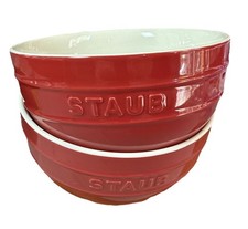 Staub 3.5  High 6.5  Wide Ceramic Bowl Set Ch...