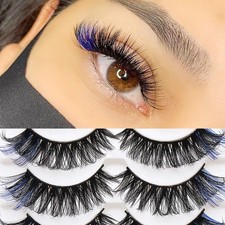 Colored Lash Newest DD Natural Long Colorful Eyelashes Party for Cosplay Hallowe