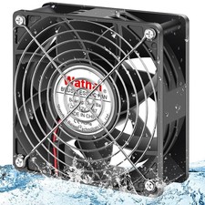 120mm x 38mm 12V Waterproof Exhaust Fan Dual Ball High Speed