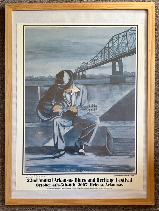22nd Annual ARKANSAS BLUES & HERITAGE FESTIVAL Poster. 2007. 18x24 Pinetop!