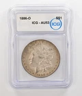 1886-O Morgan Silver Dollar AU53 ICG Nice Tone *5495