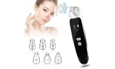 ICB Blackhead Remover Vacuum, Rechargeable Facial Cleansing Brush with LCD Sc...