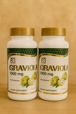 2xGraviola Guanábana 1000mg Annona Extract 120 Natural Caps Antioxidant exp 2027
