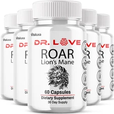 (5 Pack) Dr. Love Roar Energy and Vitality Male Health Supplement (300 Capsules)