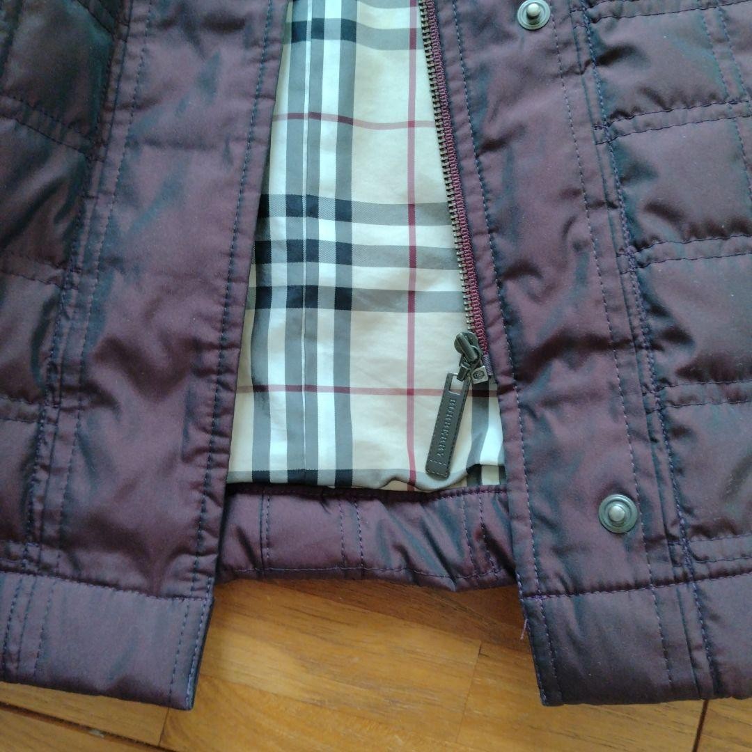 Rare Burberry London Down Coat US Size S Padded Quilted Black Women Authentic image 7