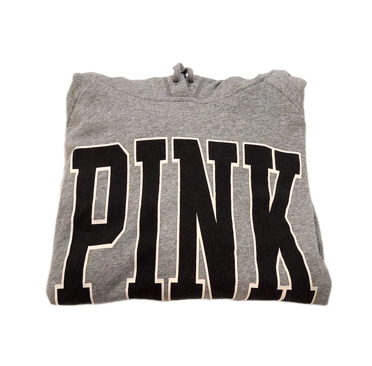 UNDERCOVER Felpa con cappuccio oversize rosa Victorias Secret taglia media grigio logo
