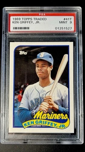 1989 Topps Traded - Ken Griffey Jr #41T Rookie Card PSA 9 Mint!