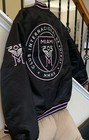 MLS Inter Miami CF Men Bomber Jacket Size Large Black full snap NWT  — photo 5