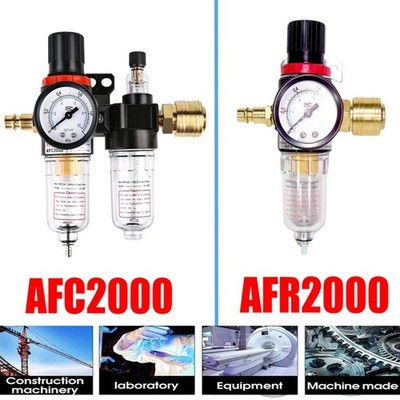 1/4'' Druckluft Filter Druckminderer Wasserabscheider Ölabscheider Für Kompressor