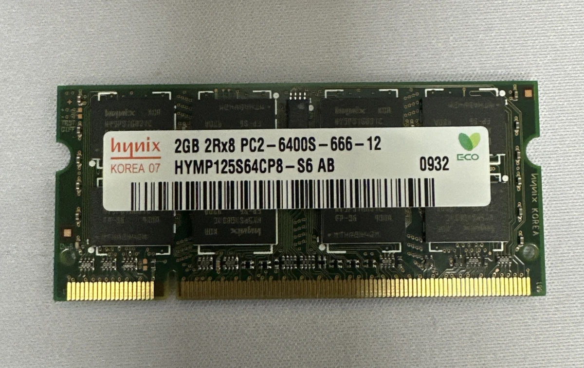 Kit Barrettes mémoire Dell 2 GB ( 2 x 1 GB ) DDR2 SDRAM DIMM 240-pin - 800 MHz ( PC2-6400 ) | Rakuten