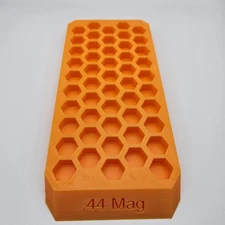 44 Magnum Reloading Block Ammo Stand Ammunition Loading Tray - 50 Round Capacity