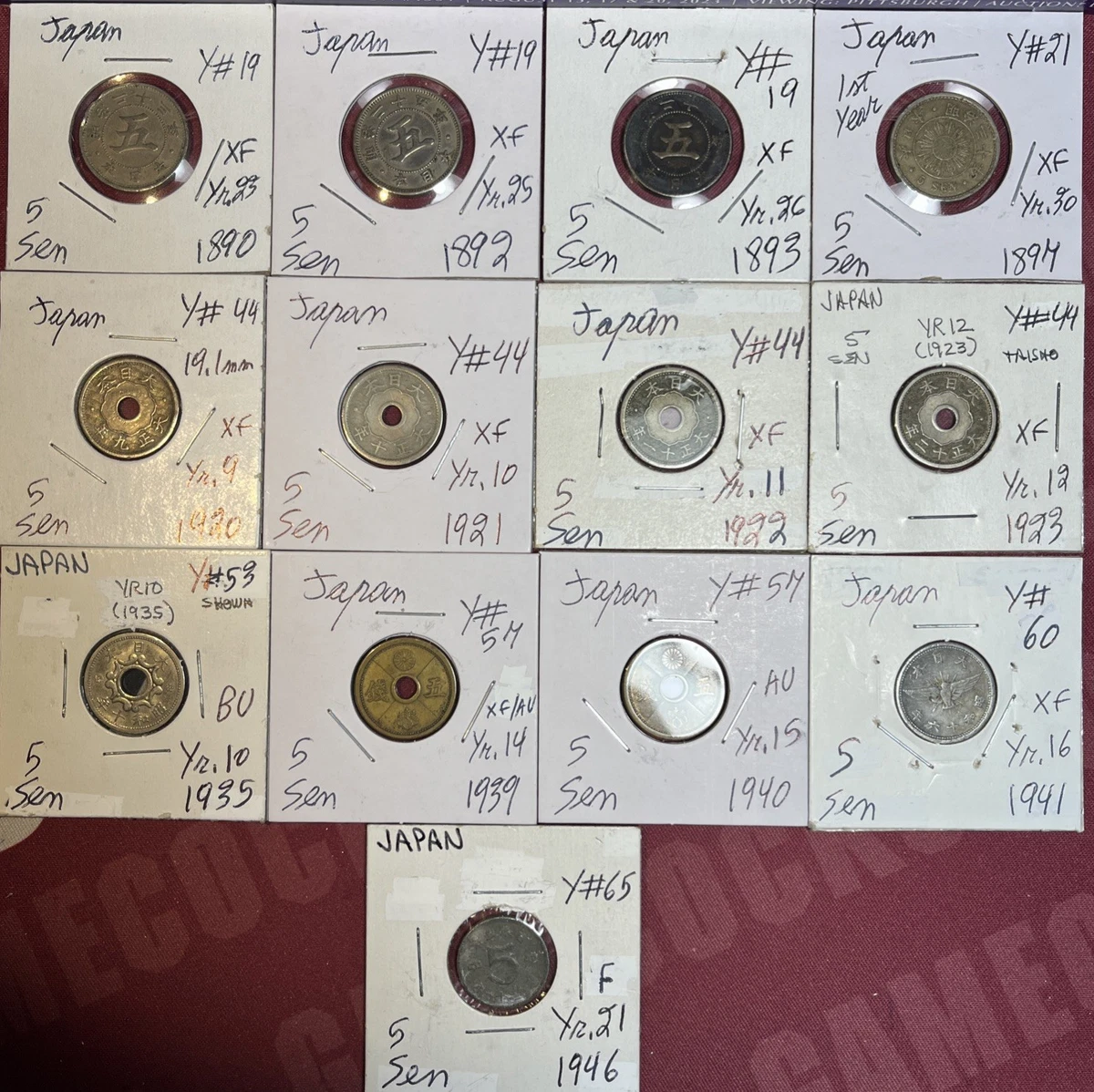 j*i様 1827年〜ネパール銀貨3枚セット 1890 Year Japanese Coins for sale | eBay